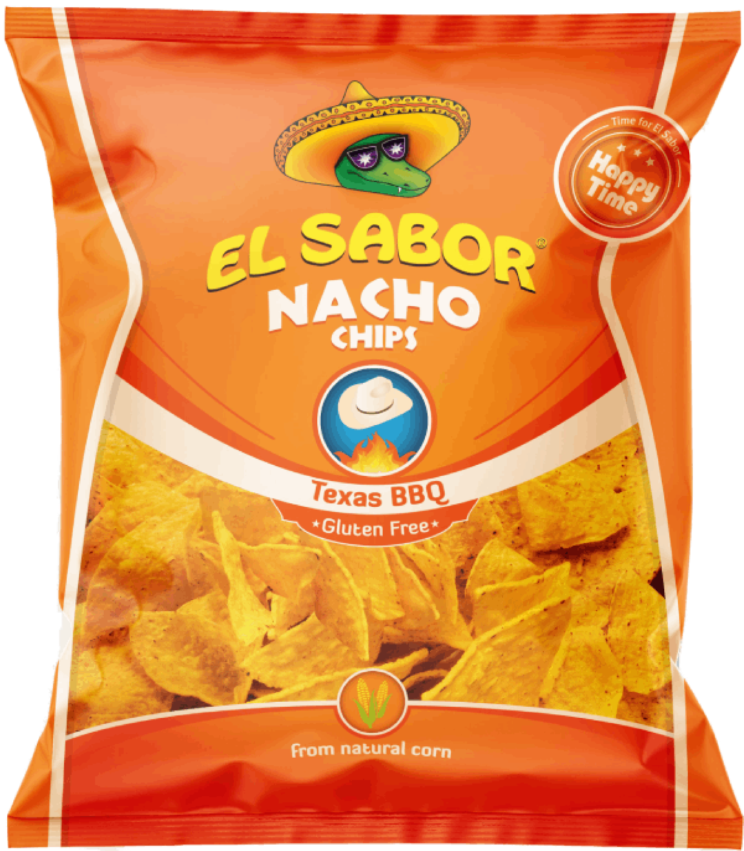 EL SABOR NACHO CHIPS BBQ 425G